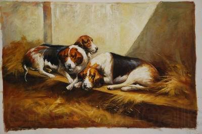 unknow artist Dogs 029 Norge oil painting art